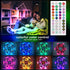 UPxUP 50ft LED Strip Lights Color Changing, Bluetooth LED Lights with App Control, Remote, Control Box, 64 Scenes and Music Sync Lights for Bedroom, Room, Kitchen, Party, 2 Rolls of 25ft.