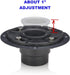 Shower Drain Base with Adjustable Ring + Rubber Coupler for Linear Shower Drain Installation
