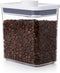 OXO Good Grips POP Container Airtight 1.7 Qt for Coffee and More Food Storage, Rectangle, Clear