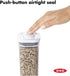OXO Good Grips POP Container Airtight 1.7 Qt for Coffee and More Food Storage, Rectangle, Clear