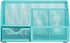 Annova Mesh Desk Organizer Office with 7 Compartments + Drawer/Desk Tidy Candy/Pen Holder/Multifunctional Organizer - Turquoise - Teal