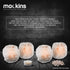 Mockins 2.5 lbs 4 Pack Natural White Himalayan Salt Tea Light Candles Holder | Great Room Decor