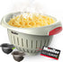 European Made Colander/Strainer, Heavy Duty Deep for Draining Pasta, Lettuce, Vegetables and Fruit, Dishwasher Safe, Beige