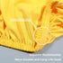 4 Pack Dining Chair Covers, Stretch Spandex Removable Washable Protector Chair Slipcovers for Dining Room Kitchen Hotel ( Yellow )