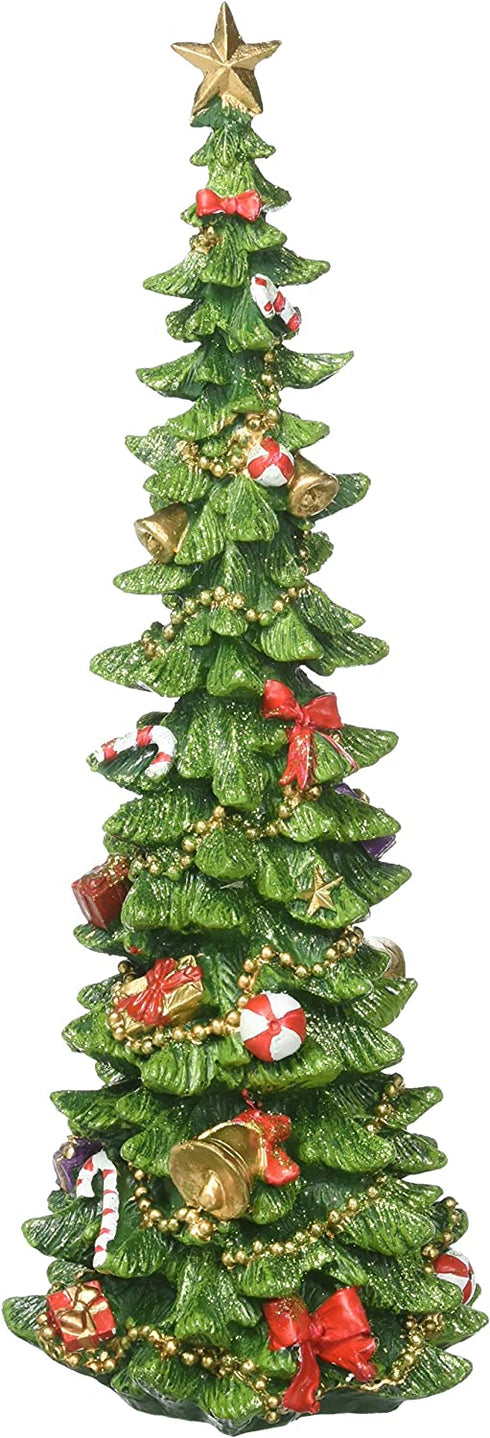 Burton & Burton Hand Painted Poly Resin Christmas Tree Decoration