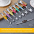 Magnetic Measuring Spoons Set of 8 Stainless Steel Dual Sided Stackable Measuring Spoon Nesting Teaspoons Tablespoons for Measuring Dry and Liquid Ingredients
