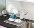 Simple Houseware 2-Tier Dish Rack with Drainboard, Chrome