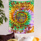 Lunerfex Trippy Sublime Tapestry Colorful Hippie Vertical Tapestry Sun Funny Tapestries Psychedelic Tapestry Wall Hanging for Bedroom (44'' — 60'')