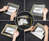 Frametory, Floating Picture Frame 8x10 - Black Metal Photo Frame - Real Glass - for Wall Mount or Tabletop Displays