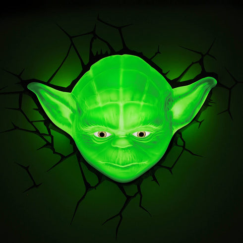 3D Light FX Star Wars Yoda Face 3D Deco LED Wall Light