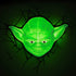 3D Light FX Star Wars Yoda Face 3D Deco LED Wall Light