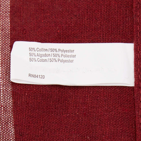 Lorraine Home Fashions 09570-V-00148 RED Courtyard Grommet Window Curtain Valance, Red, 53" X 18"