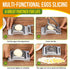 2 Pieces Egg Slicer Hard Boiled Egg Slicer Stainless Steel Wire Egg Slicer Heavy Duty Aluminium Egg Cutter for Egg Strawberry Soft Fruit