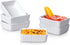 Delling-Ramekins 4 oz-Creme Brulee Ramekins, 6 PACK Square Bowls for Baking, Appetizer Bowls, Serving Bowls, White