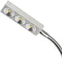 Plug Wired Flexible 3X 1W 85-265V Aluminum Gooseneck Led Wall Mount Light Sconce Lamp Lighting with Switch for Bedroom Reading & Multi-Purpose Lighting (Cool White Lighting)