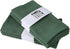 Rustic Natural Washable Cotton Linen Napkin Set, Soft Comfortable and Reusable Linen Dinner Napkins Cloth for Wedding Celebration and Party Decor, Set of 6, Green