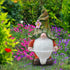 Garden Gnome Statue, LUOWAN Solar Light Garden Gnome, Resin Gnome Figurine Playing Hoop, Outdoor Decro for Garden Patio Yard Lawn Porch, Ornament Gift