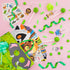 64 Pcs Jungle Safari Party Favors - Safari Birthday Party Supplies with Felt Animal Masks for Kids, Slap Bracelets, Keychains, Temporary Tattoos - Safari Birthday Decorations for Goodie Bag Fillers
