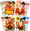 Thanksgiving Stickers, Thanksgiving Crafts for Kids Thanksgiving Games Make Your Own Turkey Stickers for Kids DIY Turkey Games Thanksgiving Party Favors Supplies Prizes Creative Scrapbooks - 24 Sheets