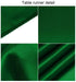 Aneco 12 Pack Satin Table Runner 12 x 108 Inch Forest Green Long Wedding Satin Silk Table Runner for Wedding Banquet Graduations Birthday Party Decoration