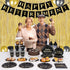 Decorlife Retirement Plates and Napkins Sets Serves 16, Retirement Party Supplies Includes Plates Set, Happy Retirement Banner, Fringe Curtains and Balloons, Total 136 PCS