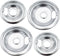Supplying Demand W10196405 W10196406 4 Pack Electric Range Stove Top Chrome Drip Pan Replacement Set Model Specific Not Universal