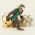 Design Toscano DB383084 Bigfoot, the Christmas yeti with Sabta's hat Funny Christmas tree decoration, polyresin, full color, 7.5 cm,Brown