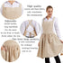 Nanxson Women Cotton Linen Bib Apron Cross Back Work Apron for Cooking,Baking,Crafting,Flower Arrangement CF3046