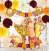 Fall Birthday Party Decorations/Burgundy Orange Birthday Party Decorations/Thanksgiving Table Decor Maroon Burgundy Yellow Women 30th/40th/50th/60th/70th Burgundy Orange Birthday Party Decorations