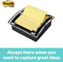 Post-it Pop-up Notes Dispenser, 3x3 in, Black Base Clear Top (DS330-BK)