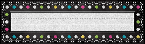 Teacher Created Resources Chalkboard Brights Name Plates (5624)