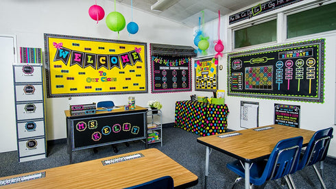 Teacher Created Resources Chalkboard Brights Name Plates (5624)