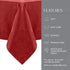 Elrene Home Fashions Caiden Elegance Damask Fabric Tablecloth, 52" x 70" Oblong/Rectangle, Red