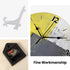 GeTJonesRiGhT Grey and Yellow Decorative Wall Clock, Street Modern Rock Abstract Square-Silent Wall Clock, Best Gift for Loved Ones, Friends, Couples -10 inches