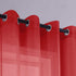 Red Curtains 96 Inches Long for Living Room Set of 2 Panels Grommet Window Voile Semi Transparent Red Sheer Curtains Drapes for Bedroom 52x96 Inch Length