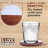 Acacia Wood & White Marble Coasters with Holder (4 Piece) Round Absorbent Coasters for Drinks: Tea, Coffee, Wine & More Fancy Half Marble Half Wood Coasters Set for Home & Kitchen Décor (4?)