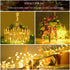 Solar Christmas Lights Outdoor Waterproof ,2 Pack Solar String Lights 72 Ft 8 Modes 200 LED Fairy Solar Lights for Party Wedding Patio Garden Christmas Xmas Tree Decor (Warm White)