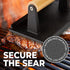 Shop Square 8 Cast Iron Grill Press, Pre-Seasoned Burger Press and Steak Weight with Cool-Touch Comfort-Grip Wood Handle - BBQ Accessories for Griddle, Outdoor Grill, Panini, Tortilla