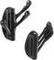 KOKOSIRI Swivel Hooks Solid Metal Foldable Towel Hooks with Multi Three Rotating Arms Swing Arm Triple Robe Hook Hanger, Wall Mounted, Matte Black, B1009BK-P2