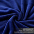 Polar Fleece Throw Blankets Travel Size for The Bed Extra Soft Brush Fabric Super Warm Sofa Throw Blanket 50" x 61"(Royal Blue Travel)