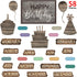58 Pieces Happy Birthday Decorations for Classroom Mini Bulletin Board Set for Students, Birthday Banner Poster Accents for School Kids