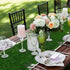 XLX TURF Grass Table Runner 12 x 72 Inch, Green Artificial Tabletop Decor for Wedding, Birthday Party, Banquet, Baby Shower
