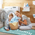 Laundry Room Rug Runner Non Slip Laundry Mats Mudroom laundromat Runner Farmhouse Kitchen Floor Mat Bathroom Laundry Room Decor Accessories( 20 X 47 inch, Teal )