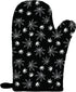 Twisted Wares Oven Mitt - Let's GET Baked - Funny Pot Holder, Heat Resistant Glove - Black