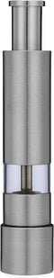 Grind Gourmet Original Pump & Grind Cooking Gadgets, Salt and Pepper Grinder Set or Singles, Buy 1, Buy 2 or More, Solid Stainless, Red or Black.