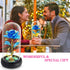 Valentines Day Gifts for Women, Birthday Gifts Thanksgiving Gifts Forever Preserved Rose Flower Gifts Beauty and The Beast Rose in Glass Dome with Warm Light, Unique Gift for Her Women Mom (Blue)