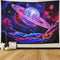 Galaxy Tapestry Trippy Planet Tapestry Psychedelic Mountain Wall Tapestry Space Tapestry Starry Sky Tapestry Forest Tree Tapestry Wall Hanging for Home Decor(78.7"x59.1")