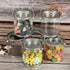 Hedume 9 Pack Mini Clear Plastic Paint Cans, 3-Inch Tall Crafts and Party Favor Cans, Paint Can Containers with Metal Lids Great for Party Decor and DIY