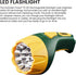GoGreen GG-113-15RC LED Rechargeable Flashlight, 1 EA, Yellow/Green