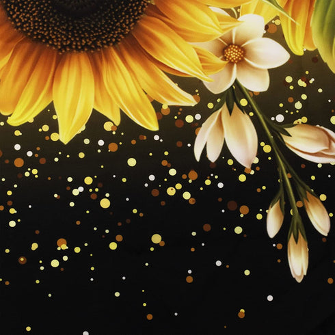 LB Rustic Sunflower Fuck It Get Naked Shower Curtain Decor, Modern Farmhouse Yellow Floral Funny Quotes Shower Curtains 72X72 inch Polyester Fabric Bathroom Decoration Bath Curtains Hooks Included